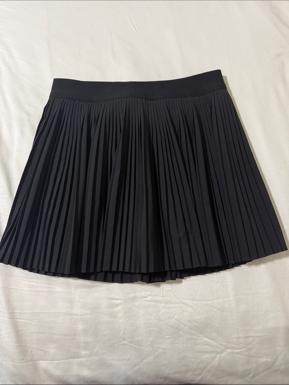 Women's Black Tennis Golf Pleated Circle Skirt